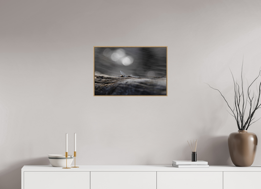 60 x 40 cm, Hahnemühle Baryta - Natural Oak Floater Breaking the Waves