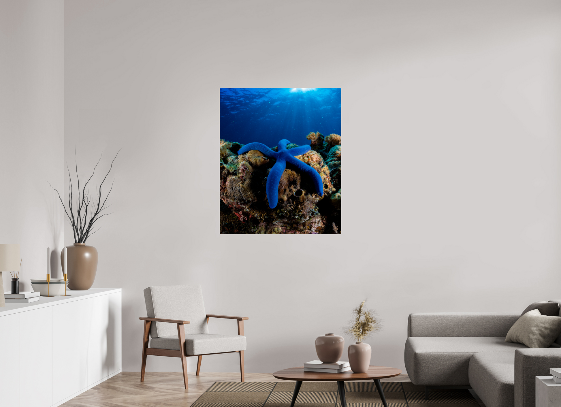 90 x 108.6 cm, ChromaLuxe HD Metal Print Twin Stars