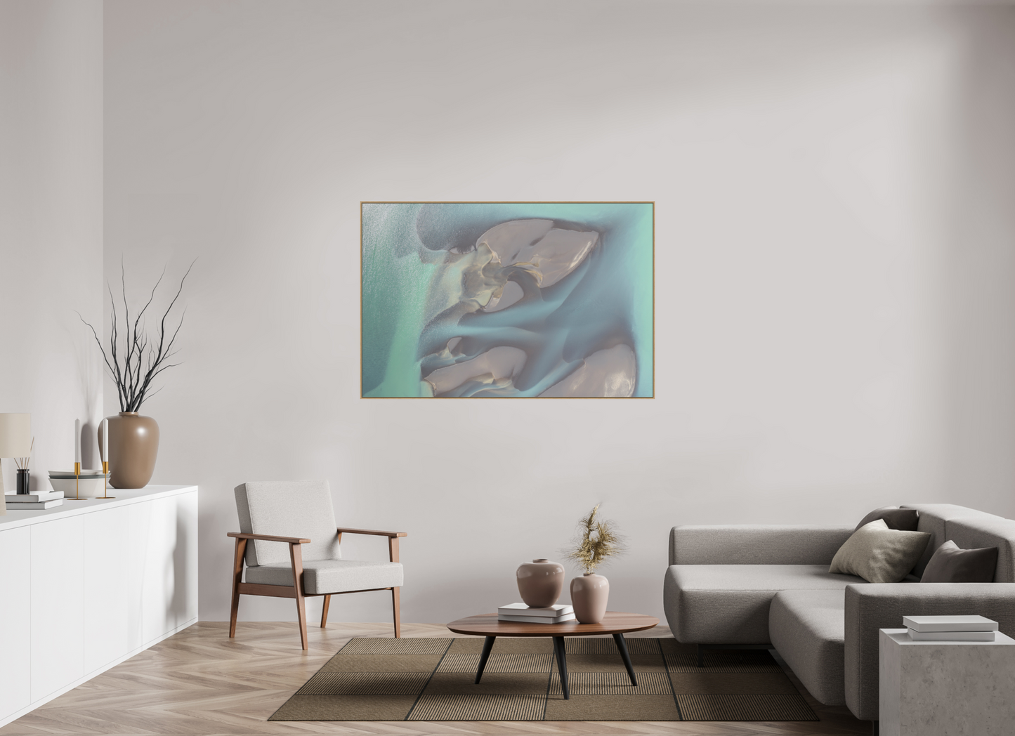 150 x 100 cm, Hahnemühle Baryta - Natural Oak Floater Embrace