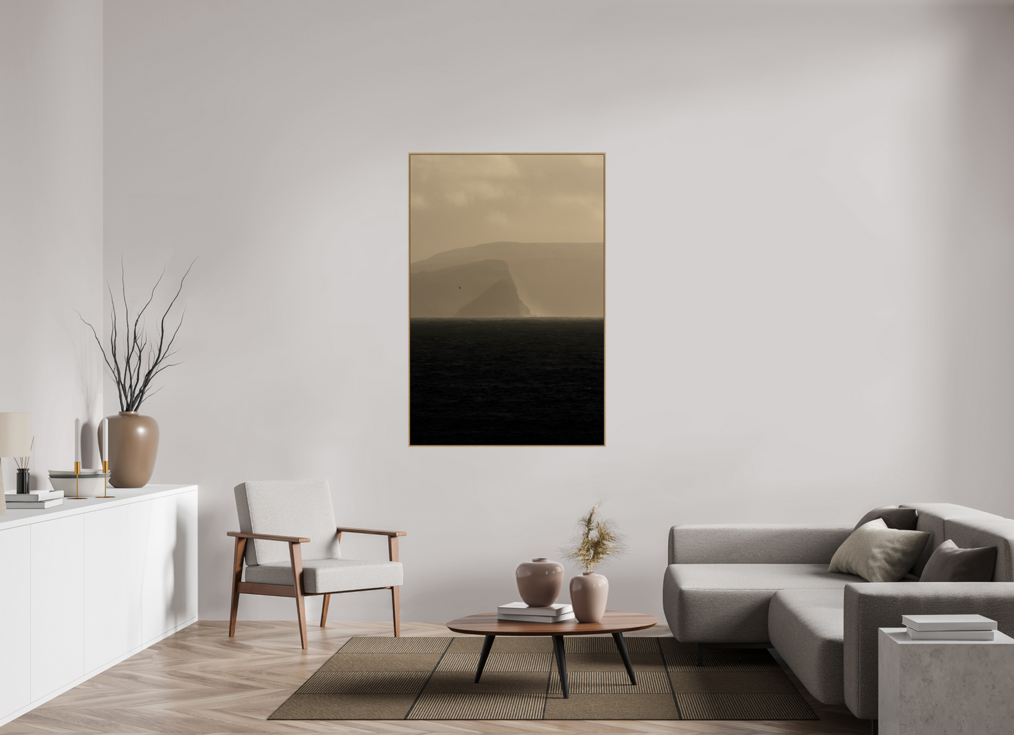 100 x 150 cm, Hahnemühle Baryta - Natural Oak Floater Into the Storm