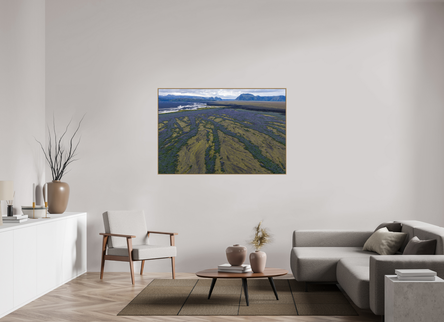 150 x 100 cm, Hahnemühle Photo Rag - Natural Oak Floater Two Rivers