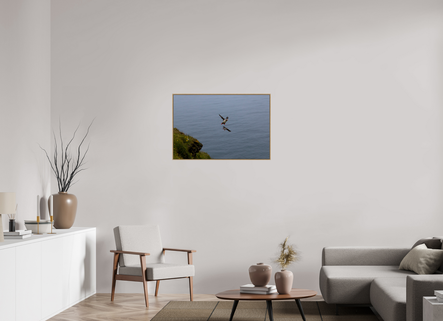 90 x 60 cm, Hahnemühle Baryta - Natural Oak Floater Return