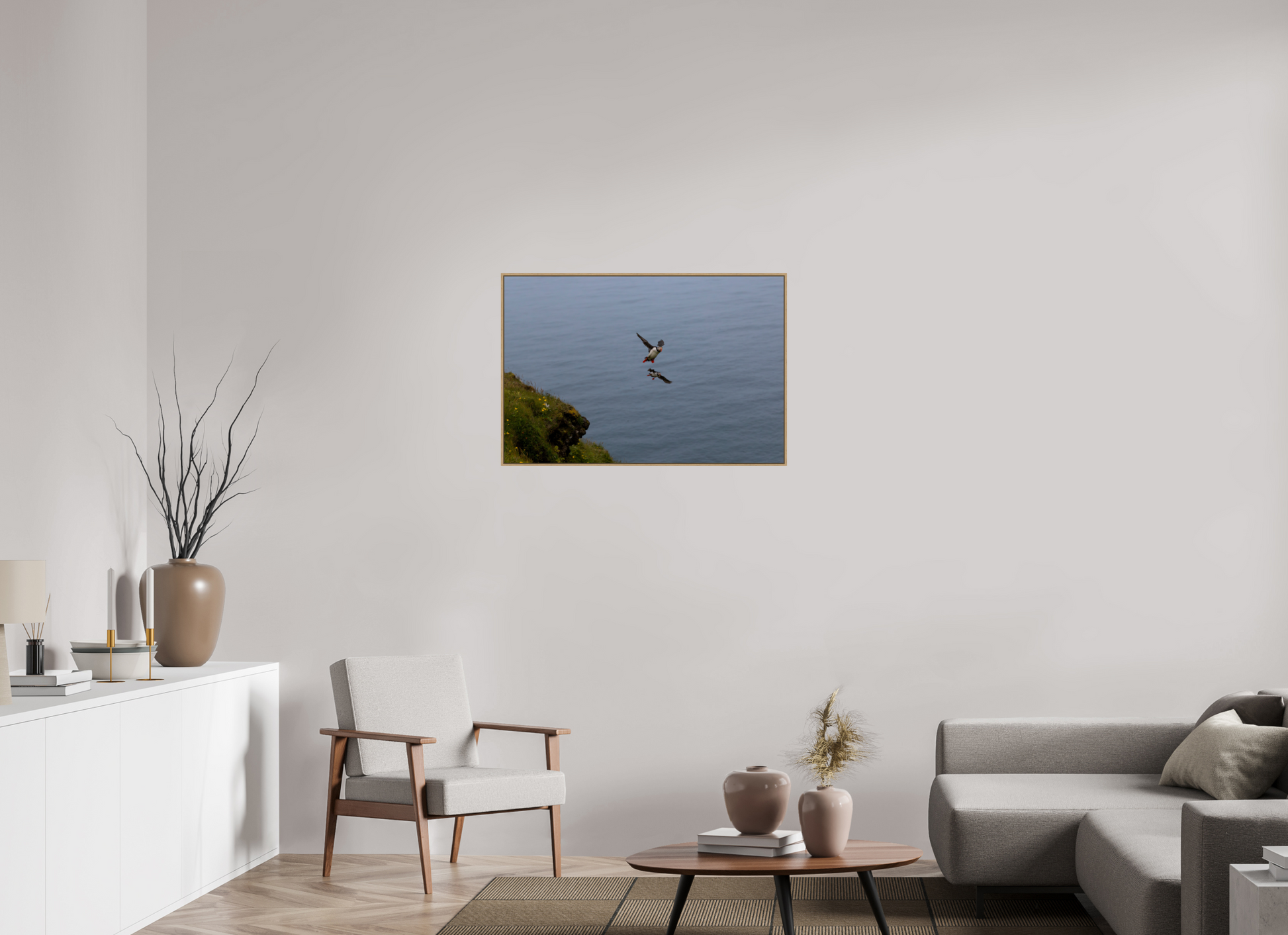 90 x 60 cm, Hahnemühle Baryta - Natural Oak Floater Return