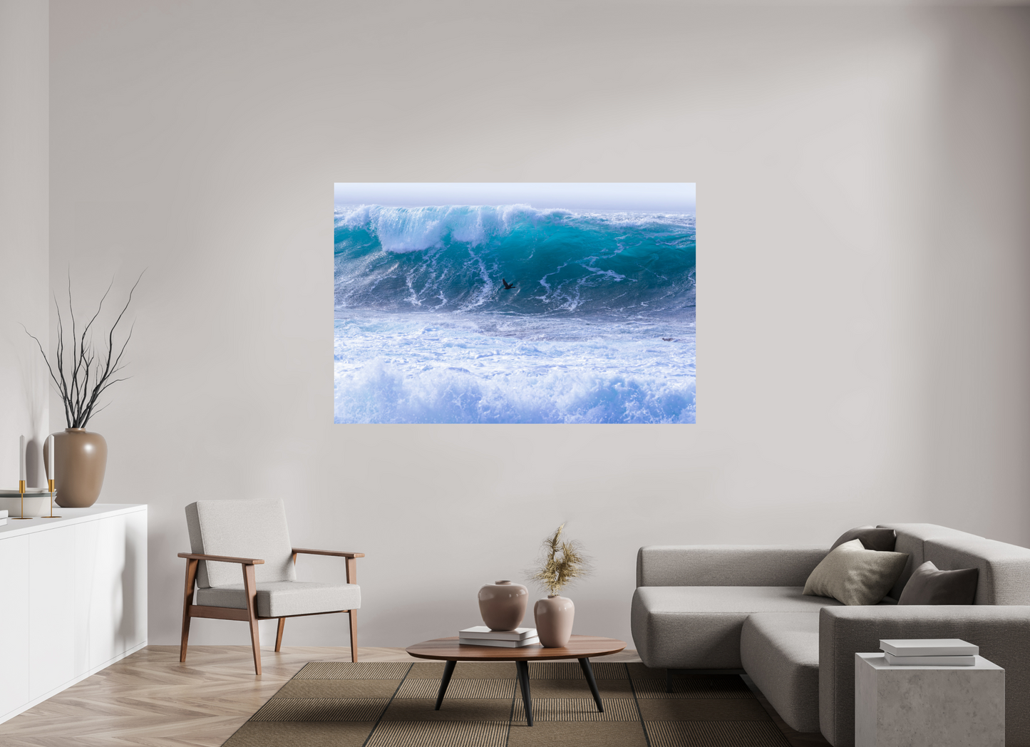 180 x 120 cm, ChromaLuxe HD Metal Print The Surfer