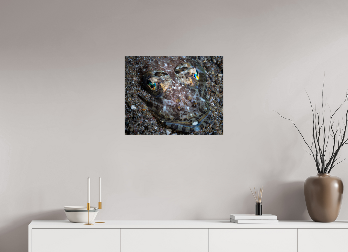 62.5 x 50 cm, ChromaLuxe HD Metal Print Crypsis