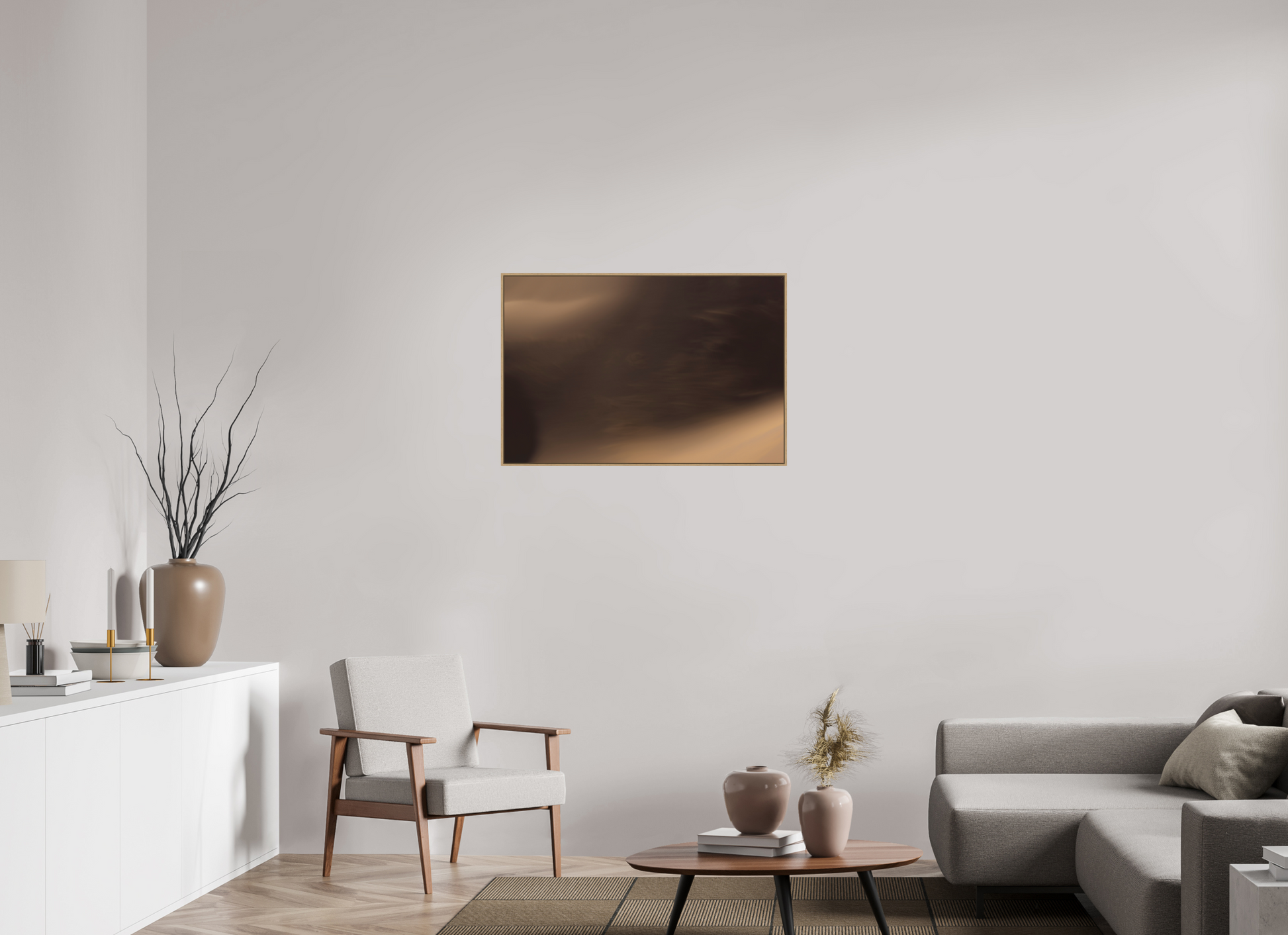 90 x 60 cm, Hahnemühle Baryta - Natural Oak Floater Aeolian
