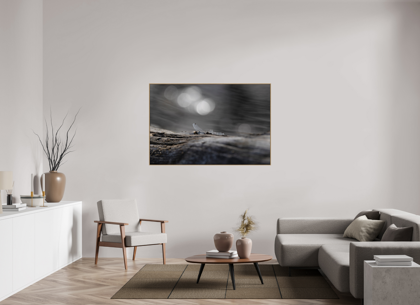 150 x 100 cm, Hahnemühle Baryta - Natural Oak Floater Breaking the Waves