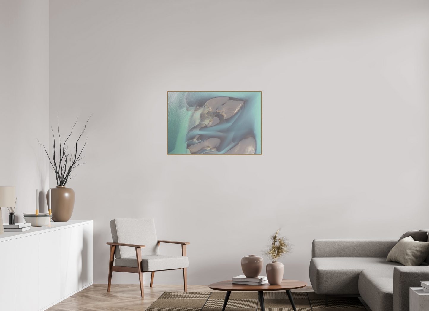 90 x 60 cm, Hahnemühle Baryta - Natural Oak Floater Embrace