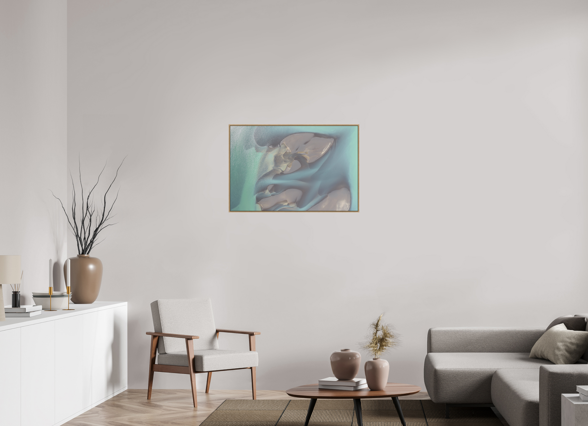 90 x 60 cm, Hahnemühle Baryta - Natural Oak Floater Embrace