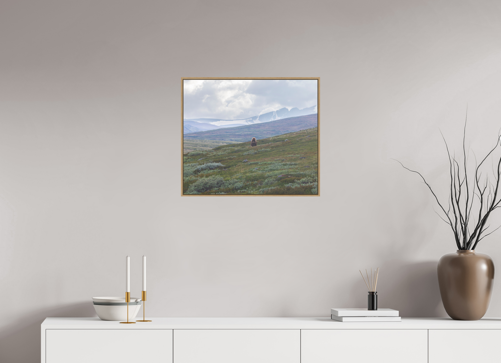 58.6 x 50 cm, Hahnemühle Photo Rag - Natural Oak Floater Relict