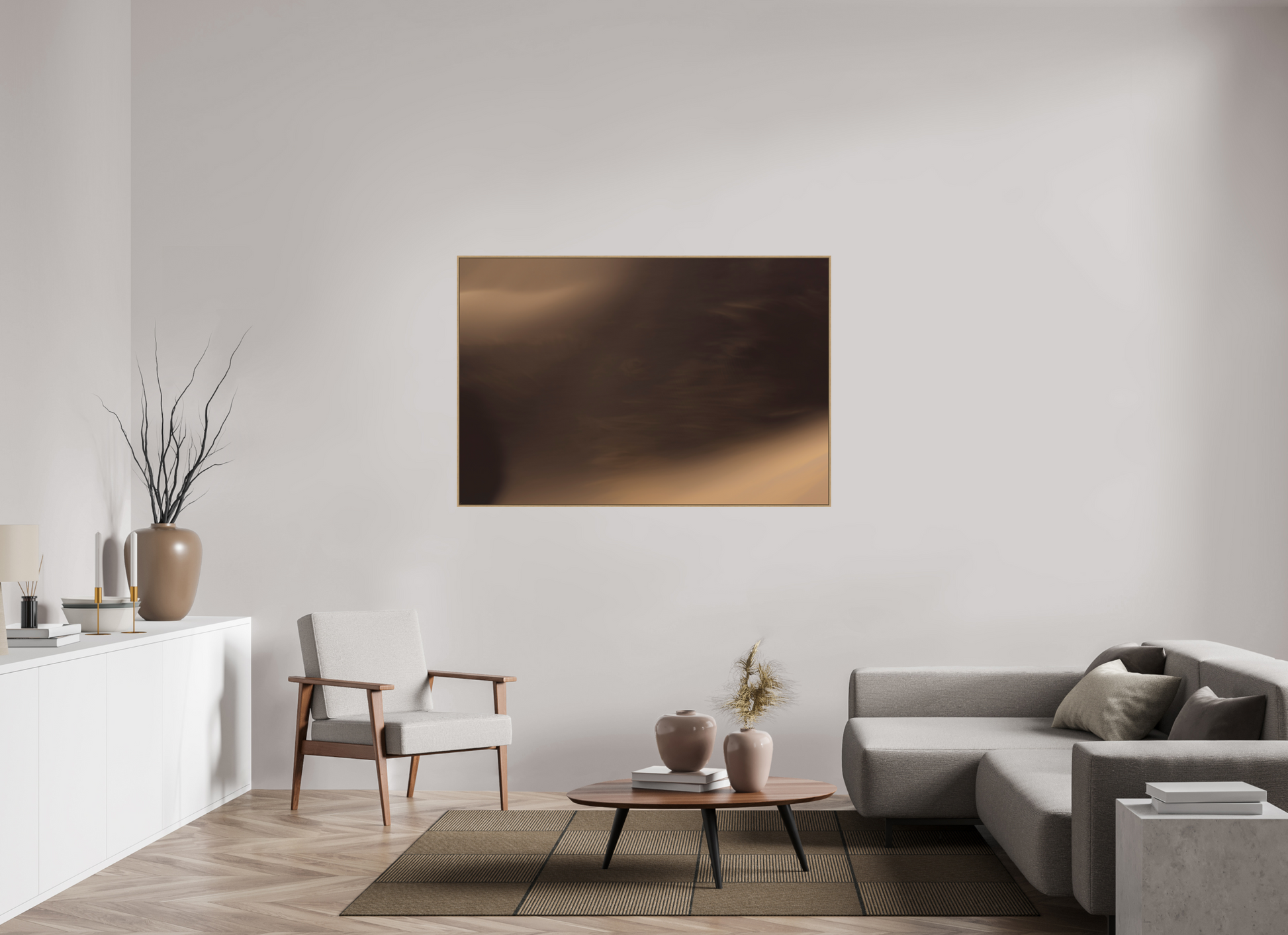 150 x 100 cm, Hahnemühle Baryta - Natural Oak Floater Aeolian